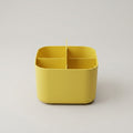 Yellow Plastic Bathroom Organiser ( small, 4 compartment) by Zodiya