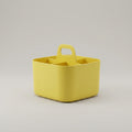 Yellow Plastic Bathroom Organiser ( small, 4 compartment) by Zodiya