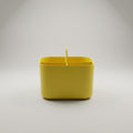 Yellow Plastic Bathroom Organiser ( small, 4 compartment) by Zodiya