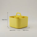 Yellow Plastic Bathroom Organiser ( small, 4 compartment) by Zodiya