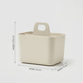White Plastic Bathroom Organiser ( 4 compartment) by Zodiya