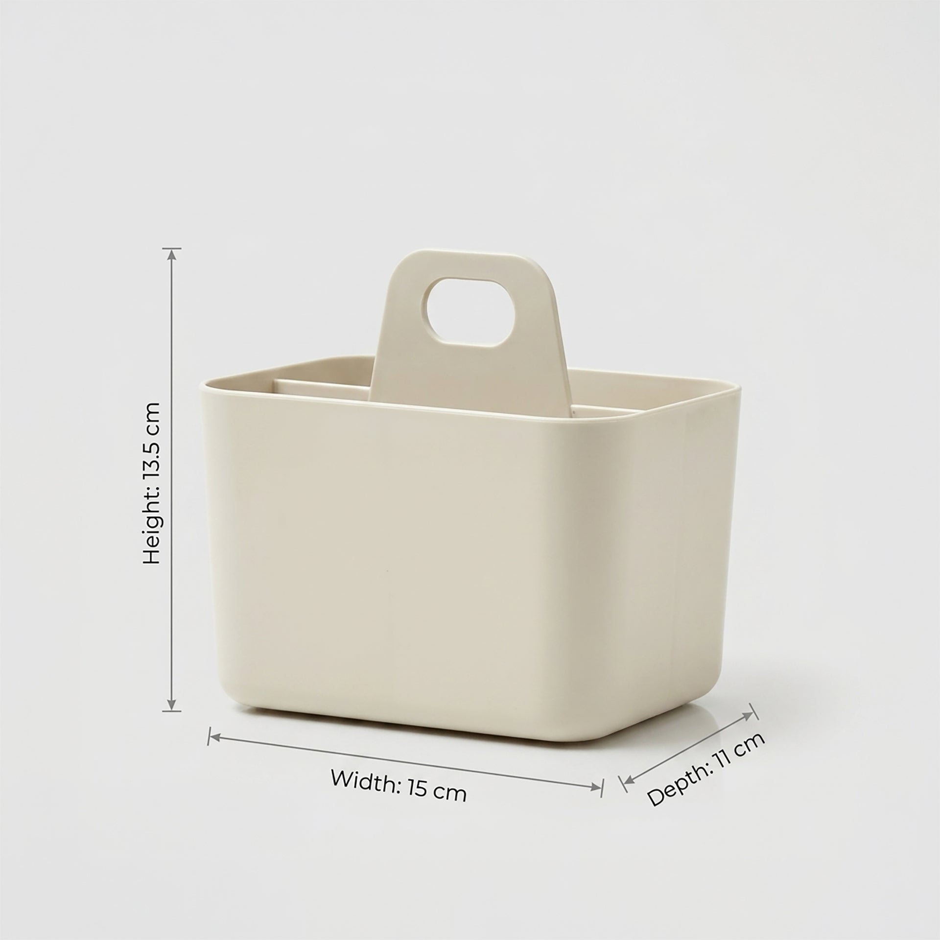White 4 compartments Bathroom Organizer by Zodiya