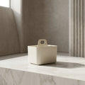 White Plastic Bathroom Organiser ( 4 compartment) by Zodiya
