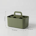 Green Plastic Bathroom Organiser ( 5 compartment) by Zodiya