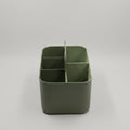 Green Plastic Bathroom Organiser ( 5 compartment) by Zodiya