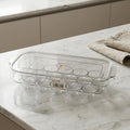 Clear Plastic Egg Storage Box with Lid by Zodiya
