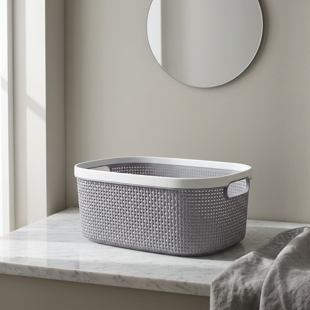 Grey Multipurpose Organiser Basket By Zodiya