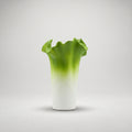 Green & White Ceramic Flower Vase by Zodiya