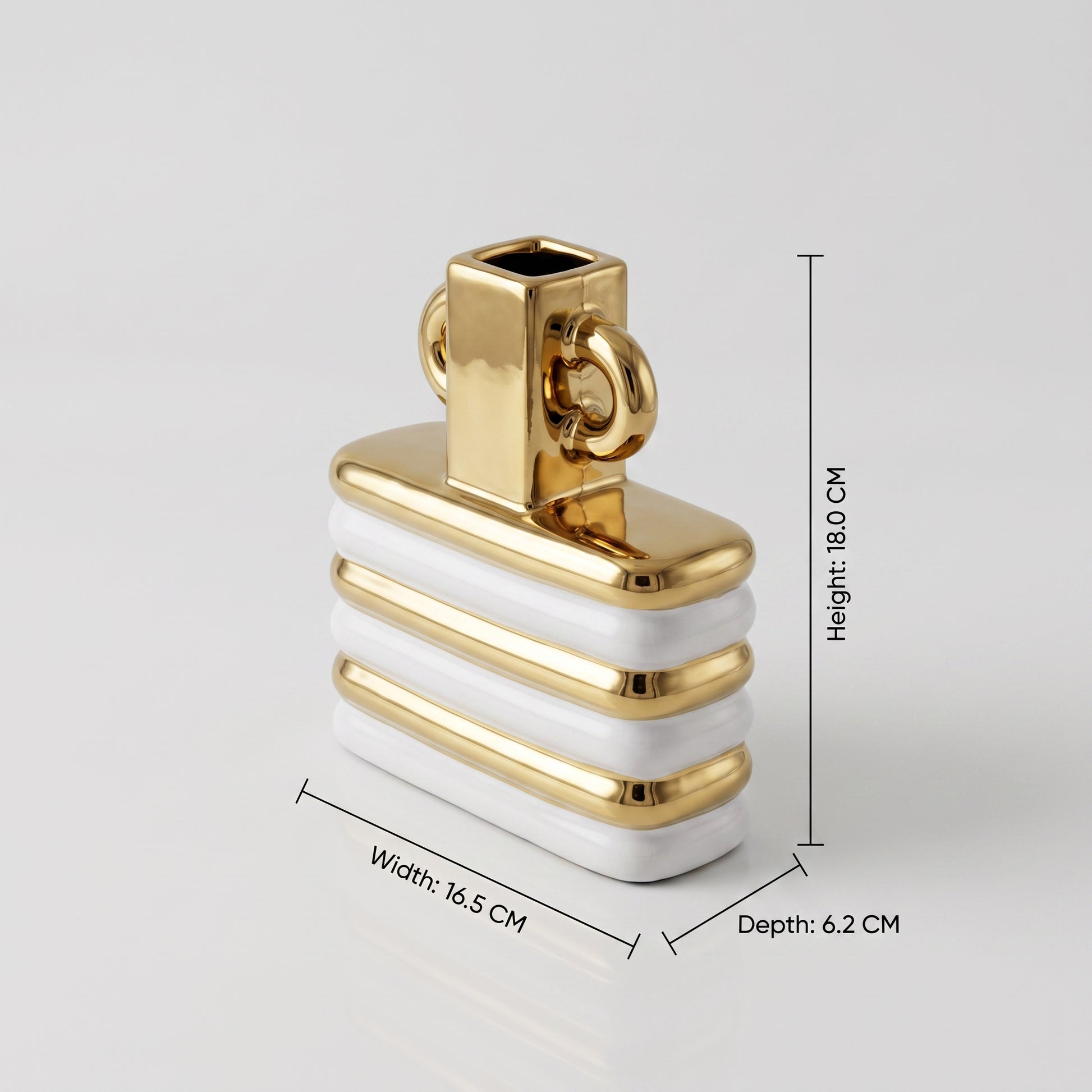 Decorative vase with Gold Accents by Zodiya-2