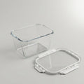 Glass Food Storage Container with Lid (2300 ml) by Zodiya