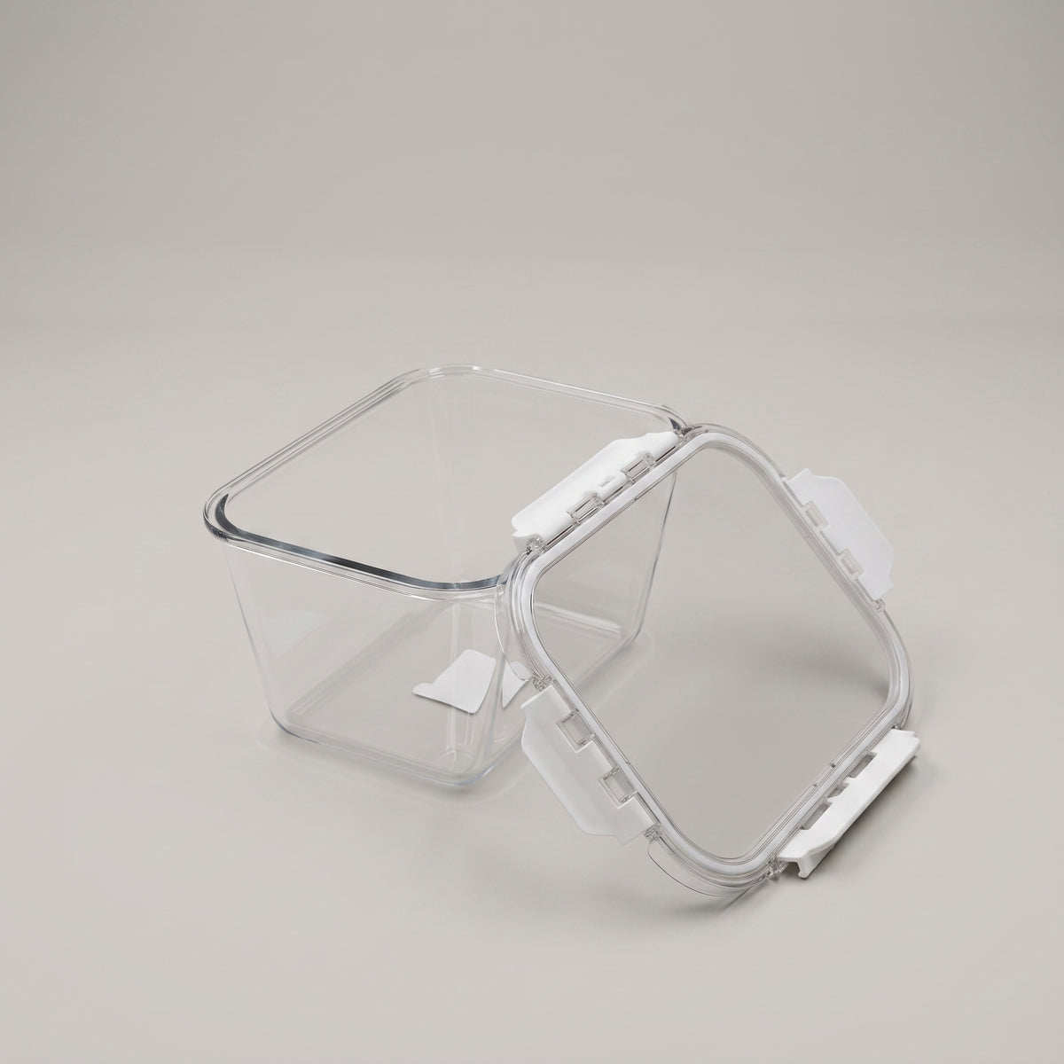 Glass Food Storage Container with Lid (2300 ml) by Zodiya