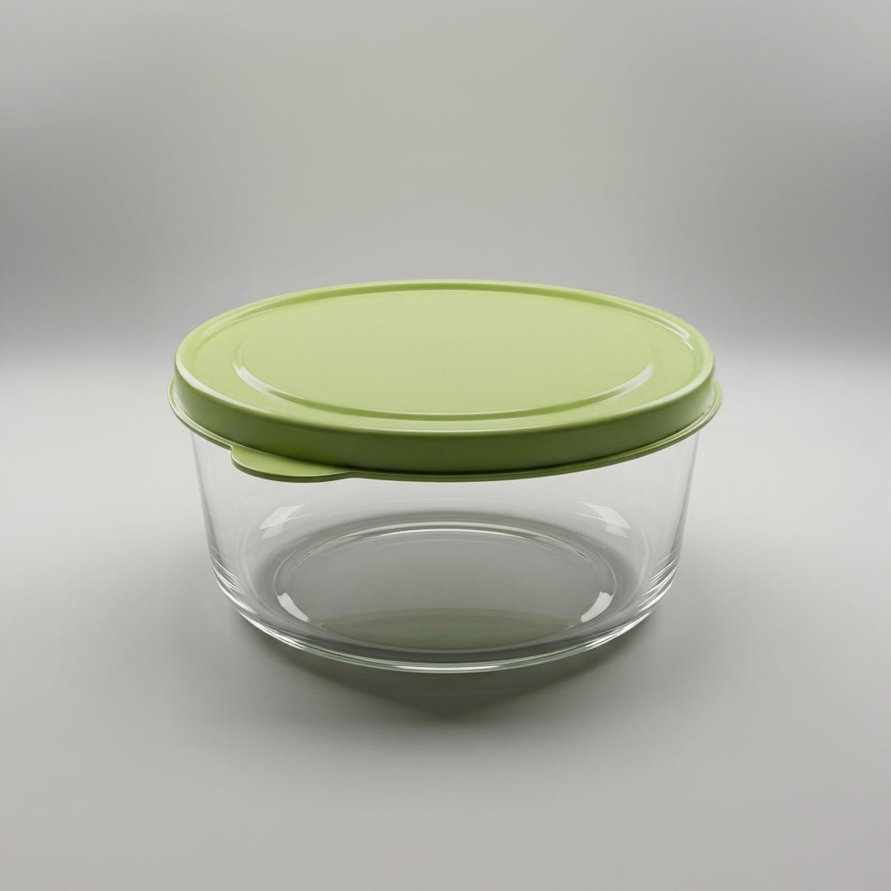 Glass Food Storage Container with Lid (635 ml) by Zodiya