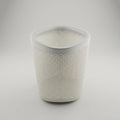 White Square Metal Trash Can by Zodiya