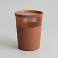 Brown Medium Trash Can by Zodiya