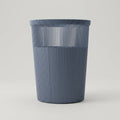Blue Plastic Trash Can by Zodiya