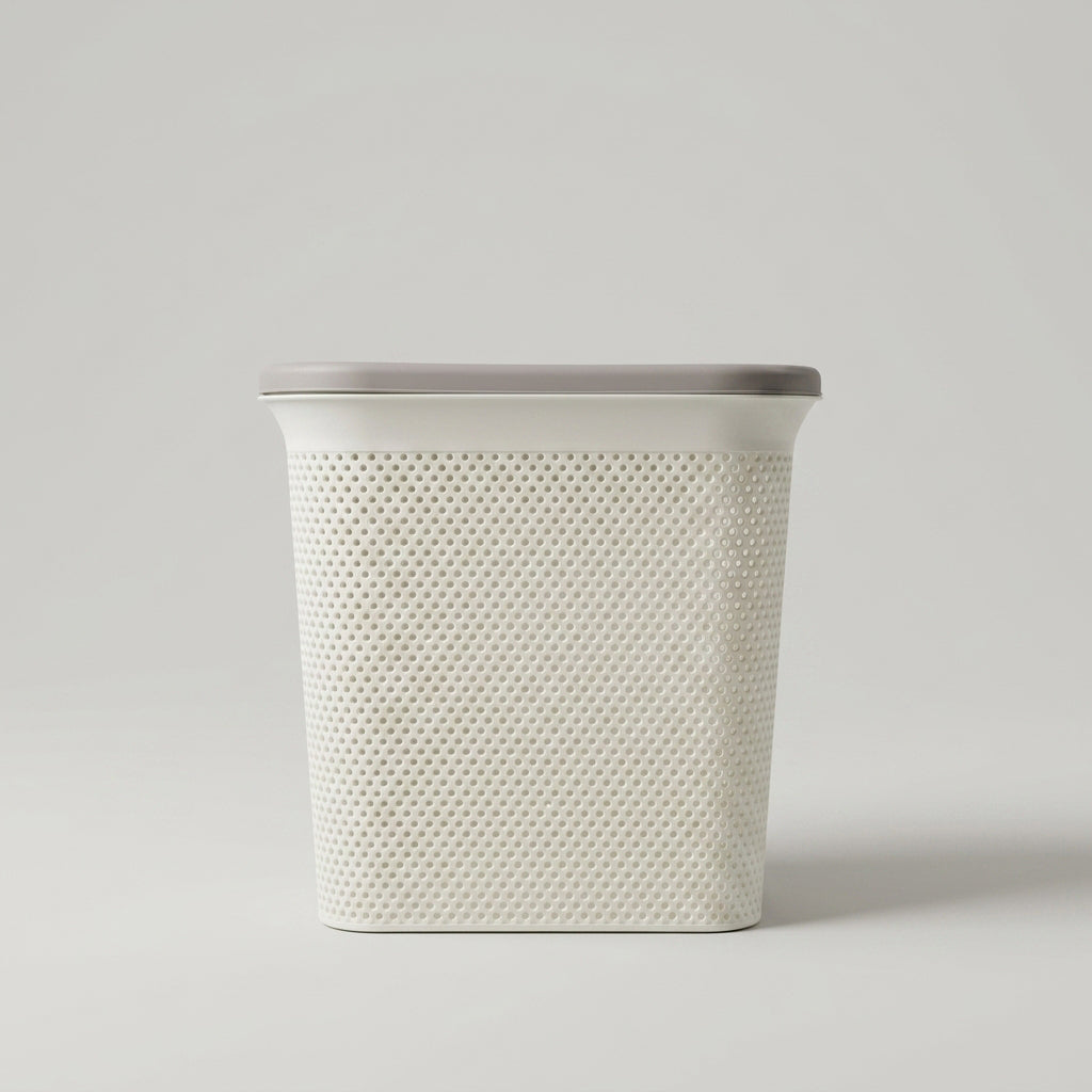 White Square Trash Can (Small) By Zodiya