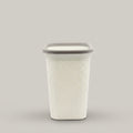 White Square Trash Can (Small) By Zodiya
