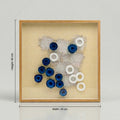 Wooden Blue Wall Frame By Zodiya