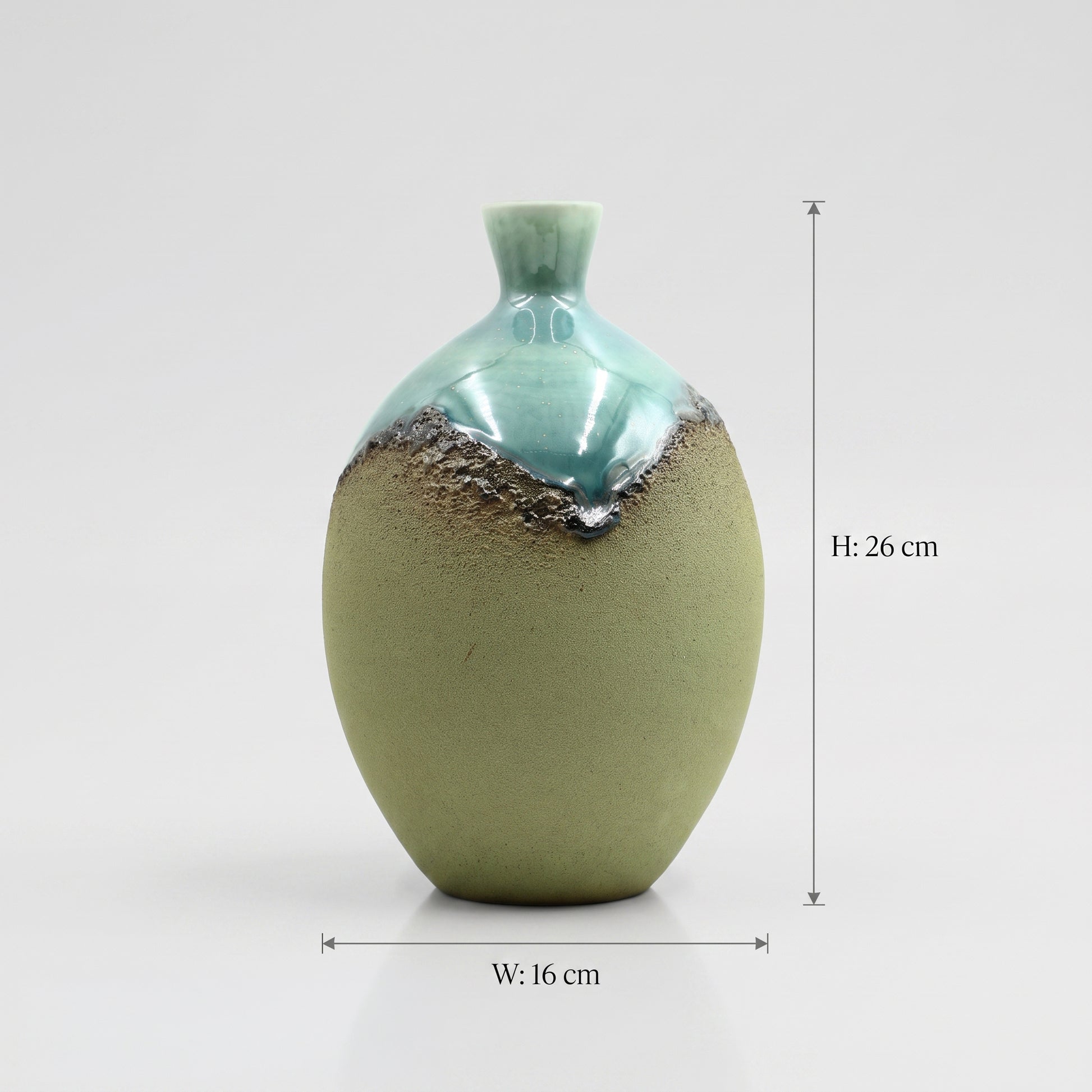 Urban Blue Grey Ceramic Vase By Zodiya-2