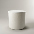 White Round Multipurpose Storage Box By Zodiya