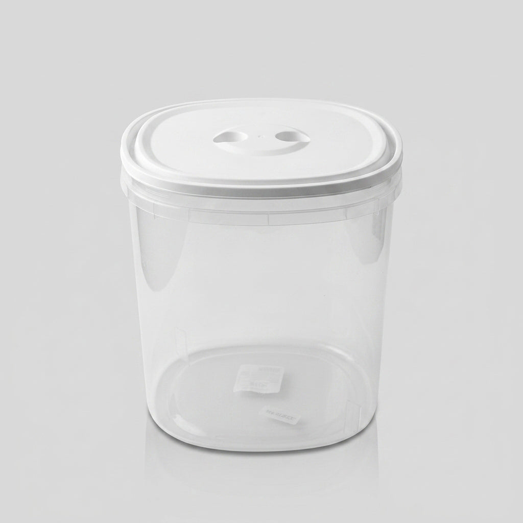 White Grain Storage Box By Zodiya