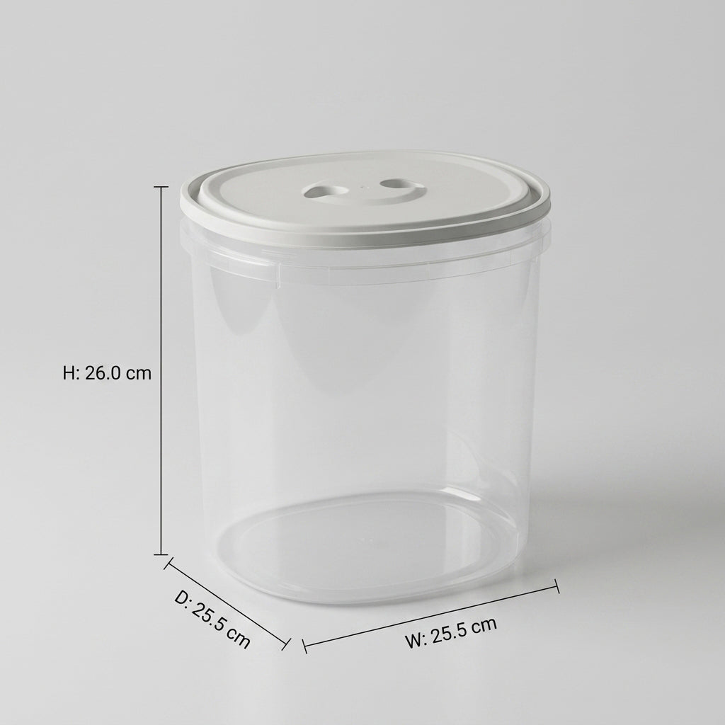 White Grain Storage Box By Zodiya