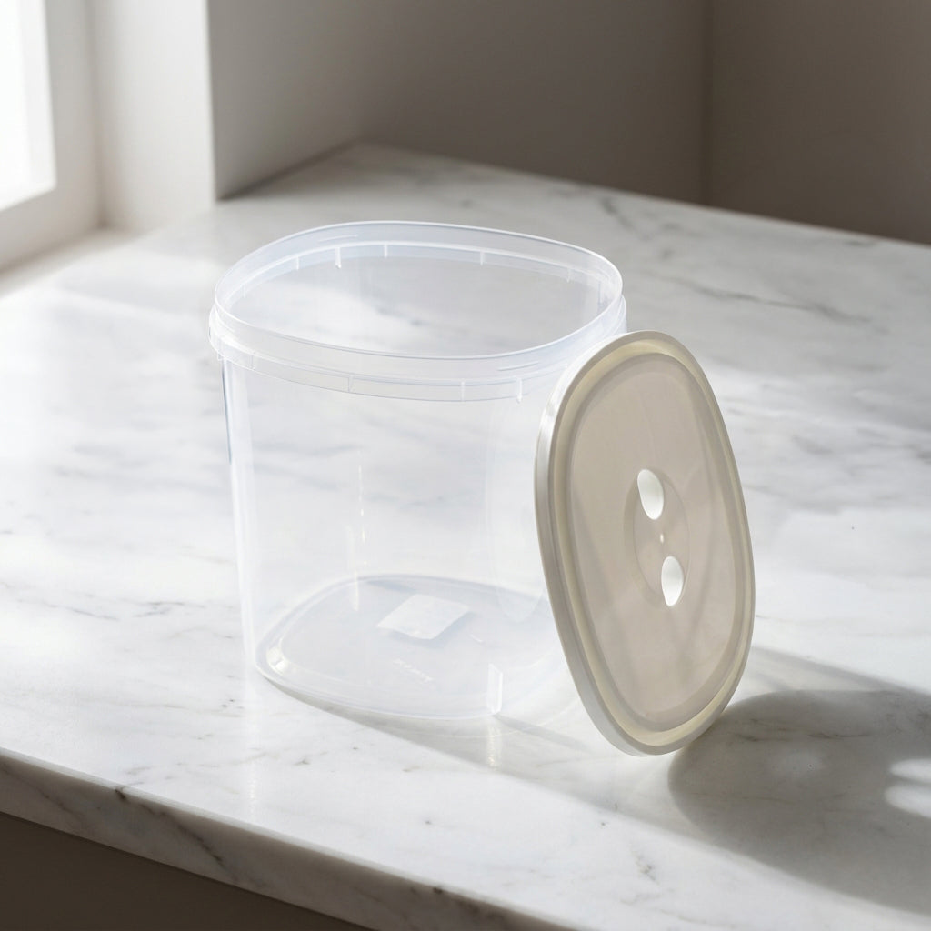 White Grain Storage Box By Zodiya