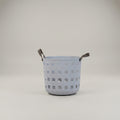 Grey Plastic Laundry Basket with Handles  By Zodiya
