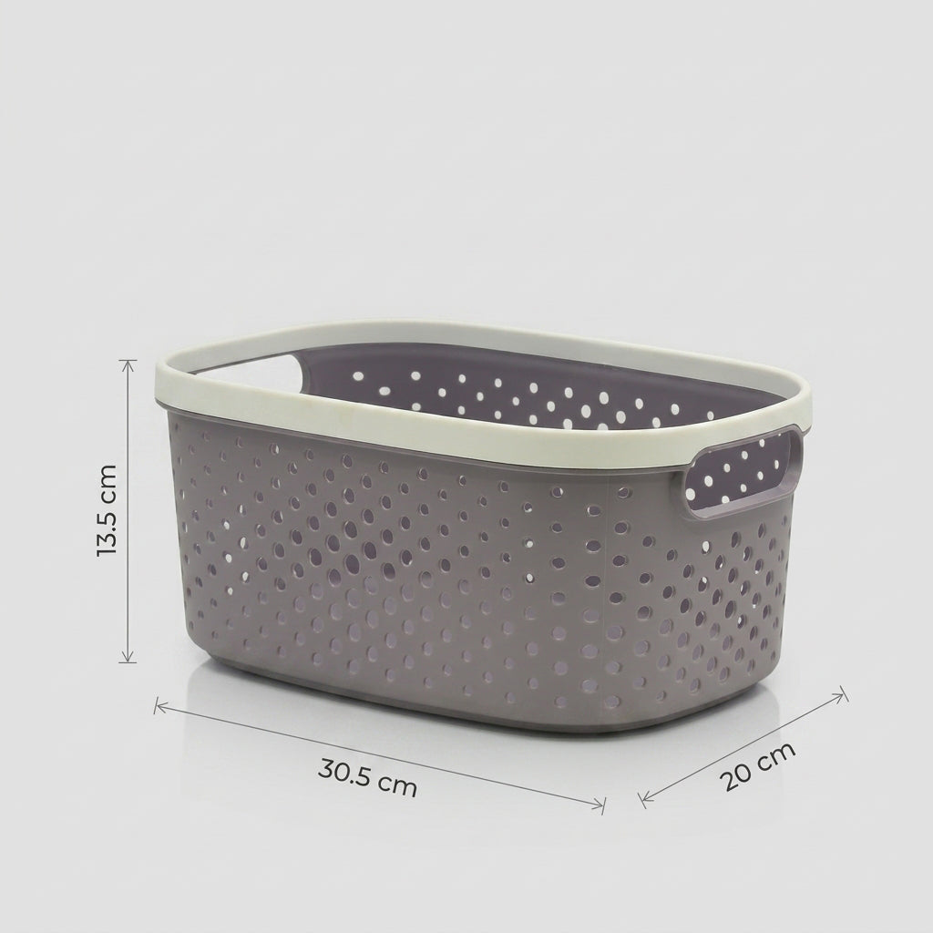 Lavender Multipurpose Organiser Basket by Zodiya