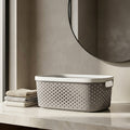 Small Grey multipurpose Organiser Basket By Zodiya