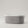 Small Grey multipurpose Organiser Basket By Zodiya