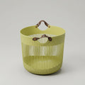 Green Plastic Laundry Basket (Medium) by Zodiya