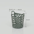 Grey Plastic Laundry Basket (Medium) By Zodiya
