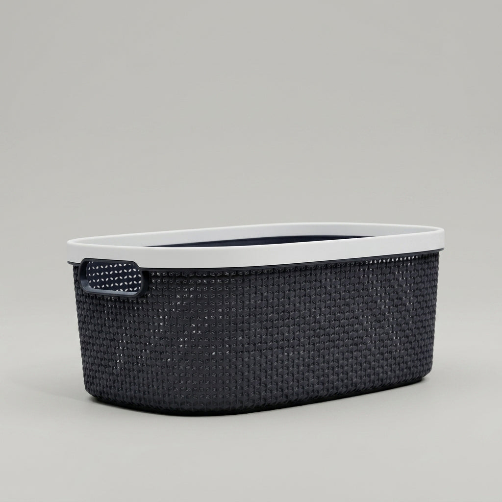 Small Black Multipurpose Organiser Basket By Zodiya