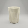 White Plastic Trash Can By Zodiya