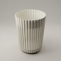 White Plastic Trash Can By Zodiya