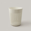 White Plastic Trash Can By Zodiya