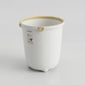 White Plastic Trash Can By Zodiya