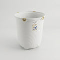 White Plastic Trash Can By Zodiya