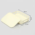 Cream Plastic Storage Box with Lid By Zodiya