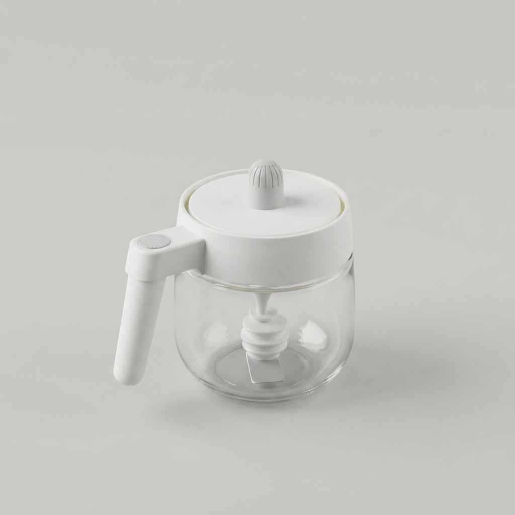 Plastic Oil & Honey Jar with Brush Wand By Zodiya
