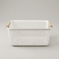 White Metal Multipurpose Organiser Basket By Zodiya