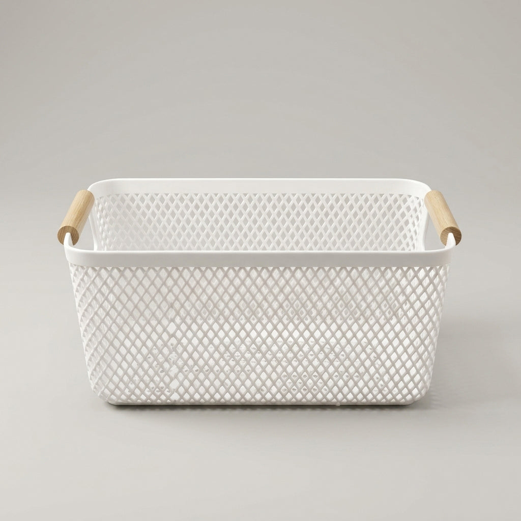 White Metal Multipurpose Organiser Basket By Zodiya