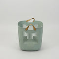 Grey Small Plastic Laundry Basket By Zodiya