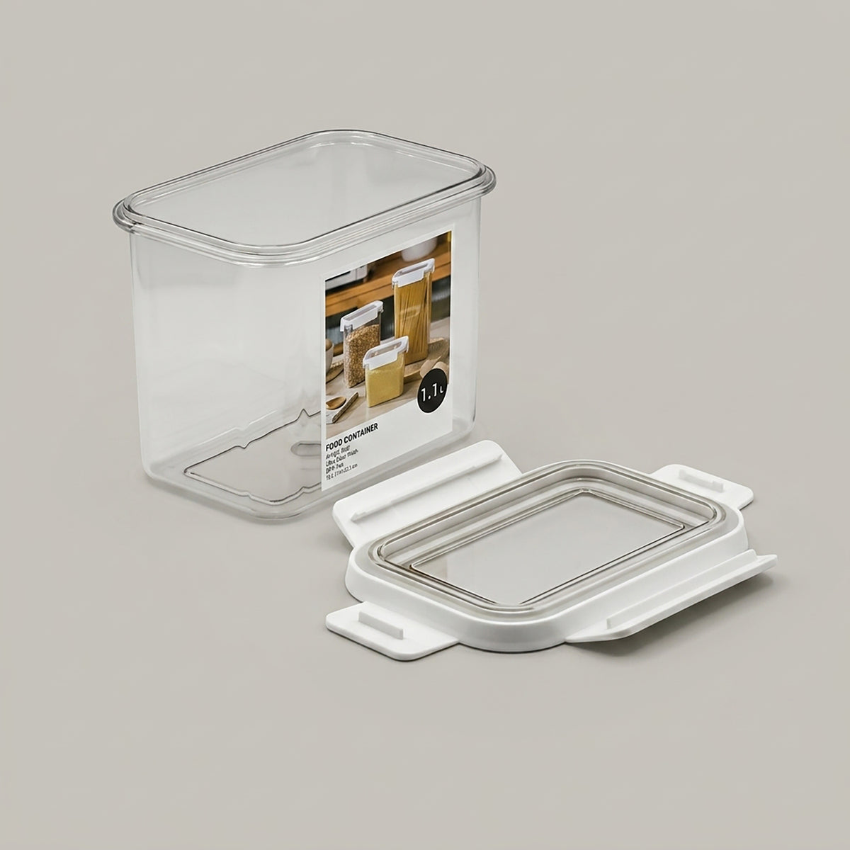Plastic Food Container Box (1.1 Ltr) By Zodiya