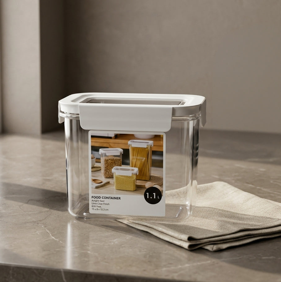Plastic Food Container Box (1.1 Ltr) By Zodiya