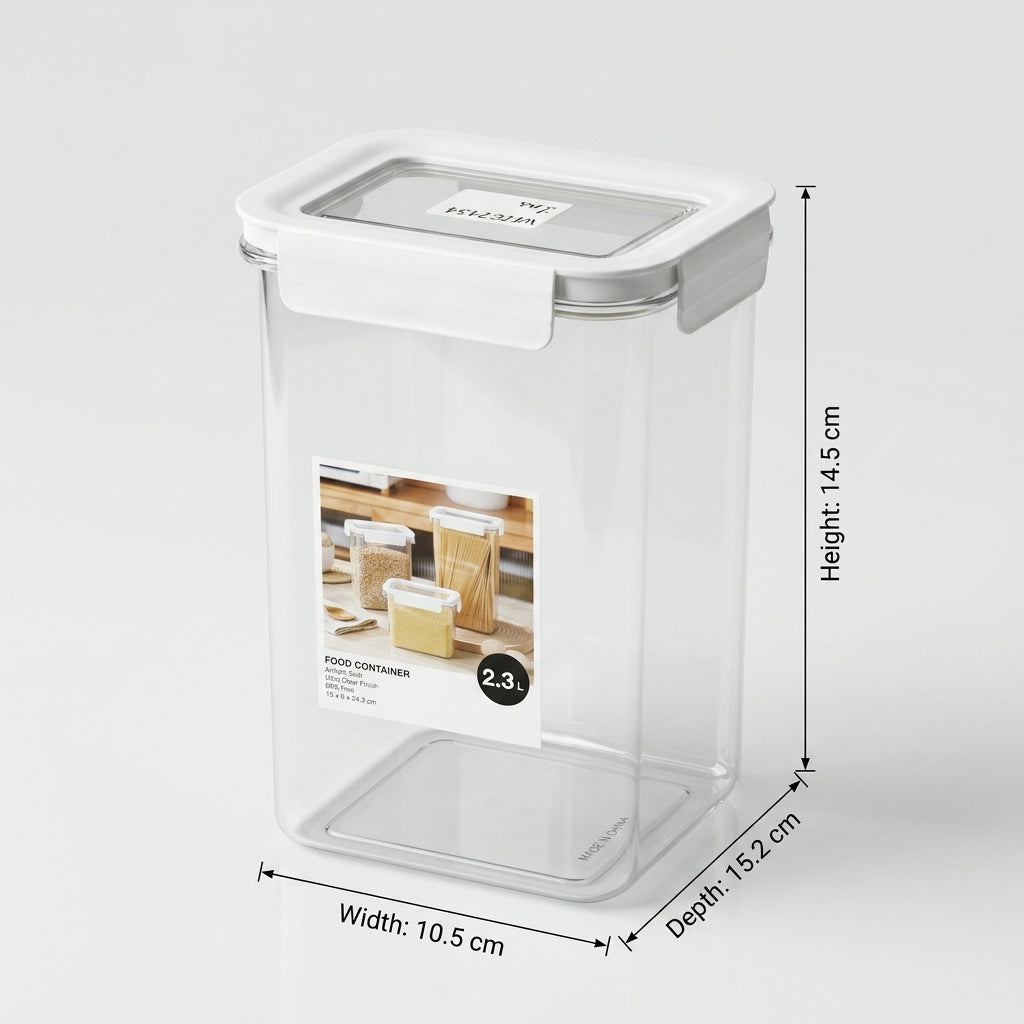Plastic Food Container Box (2.3 Ltr) By Zodiya