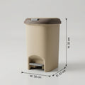 White Plastic Trash Bin By Zodiya