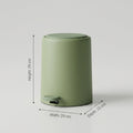Beige Plastic Trash Bin By Zodiya