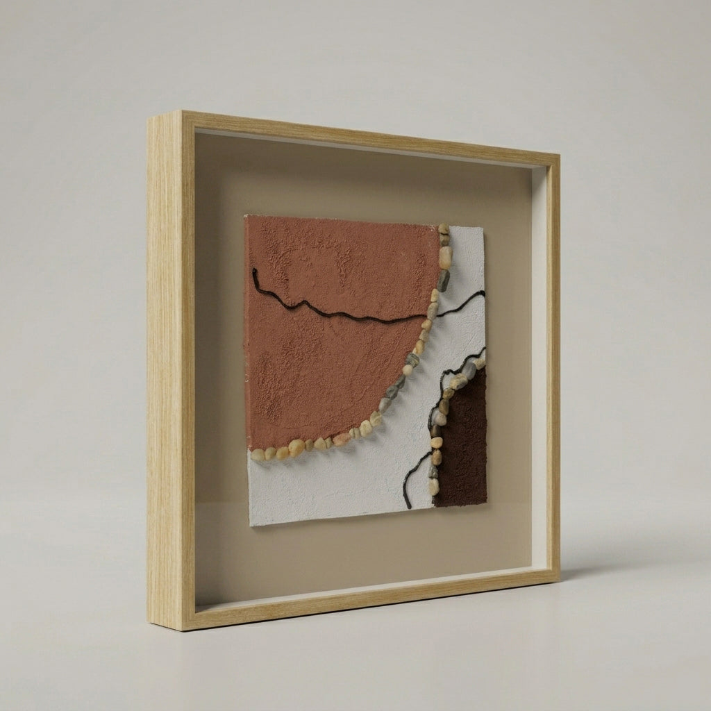 Wooden Frame For Wall (Sand Stone Design) By Zodiya